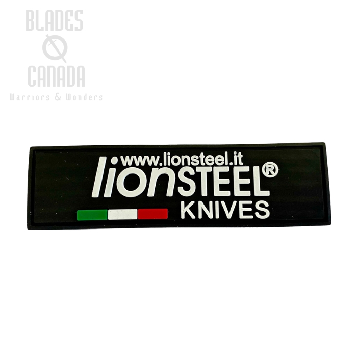 Lion Steel PVC Patch, Logo, Black